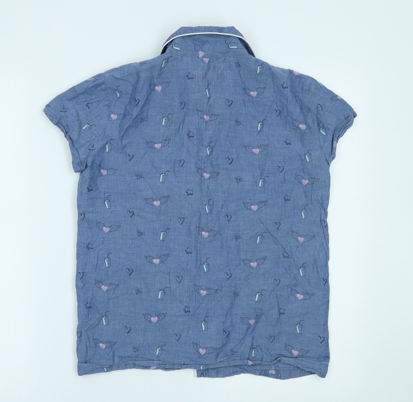 Matalan Girls Blue   Top Pyjama Top Size 14 Years