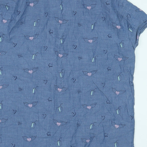 Matalan Girls Blue   Top Pyjama Top Size 14 Years