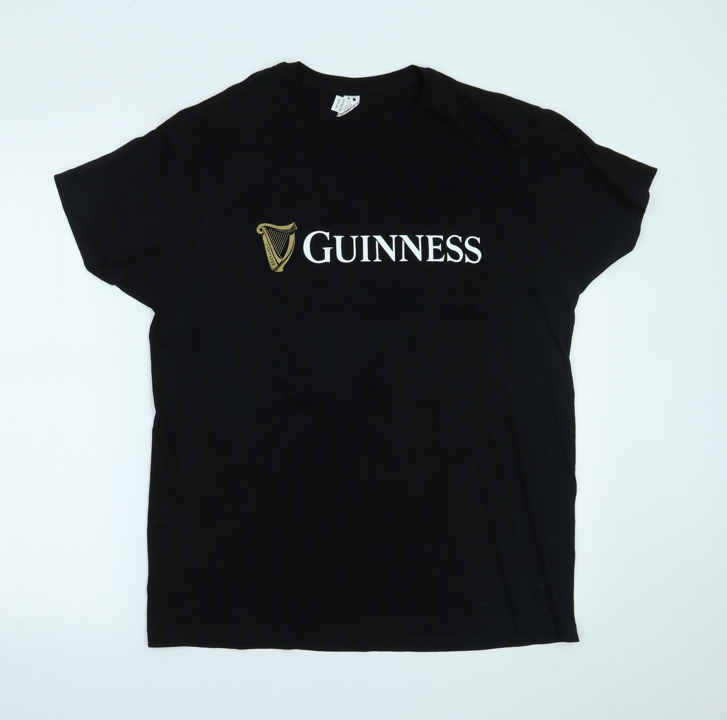 Roly Mens Black    T-Shirt Size L  - Guinness