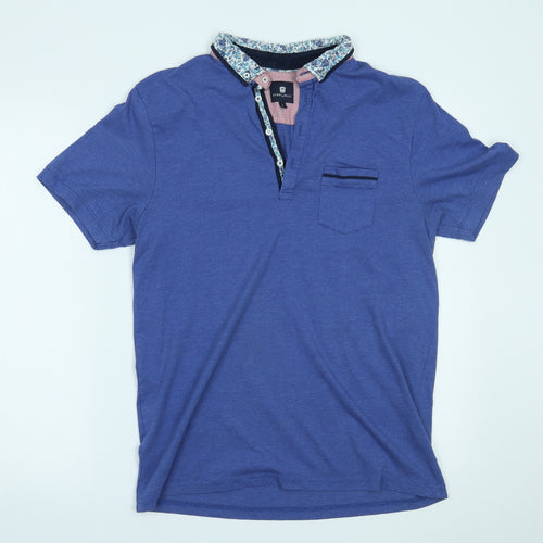 Steel & Jelly Mens Blue    Polo Size L