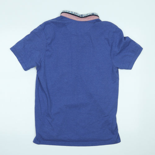 Steel & Jelly Mens Blue    Polo Size L