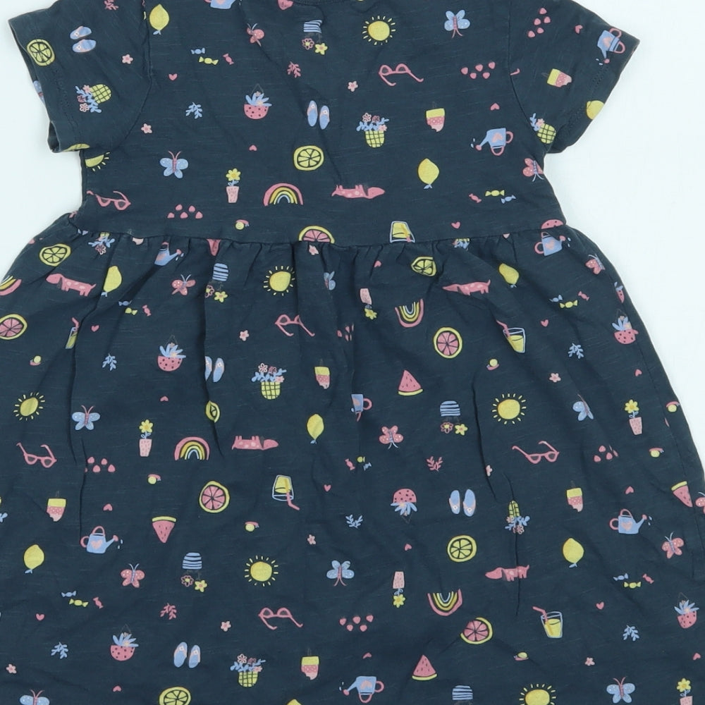 George Girls Blue   Fit & Flare  Size 4-5 Years