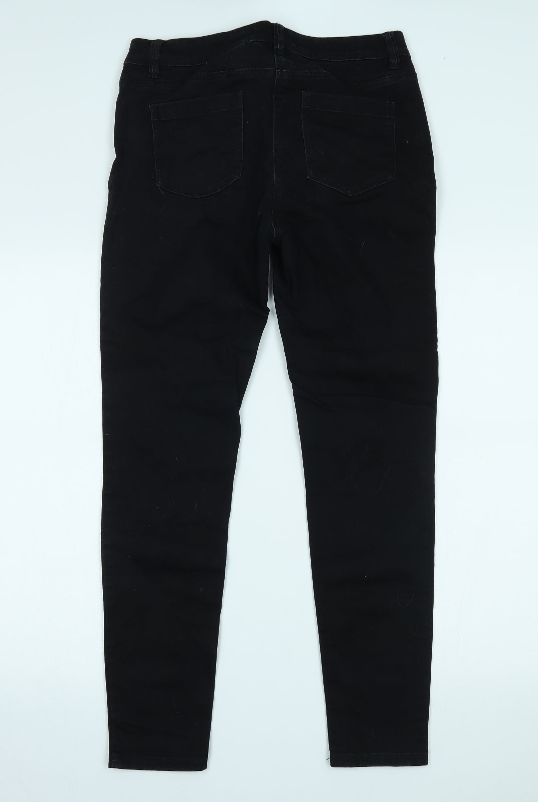 NEXT Womens Black  Denim Skinny Jeans Size 10 L28 in