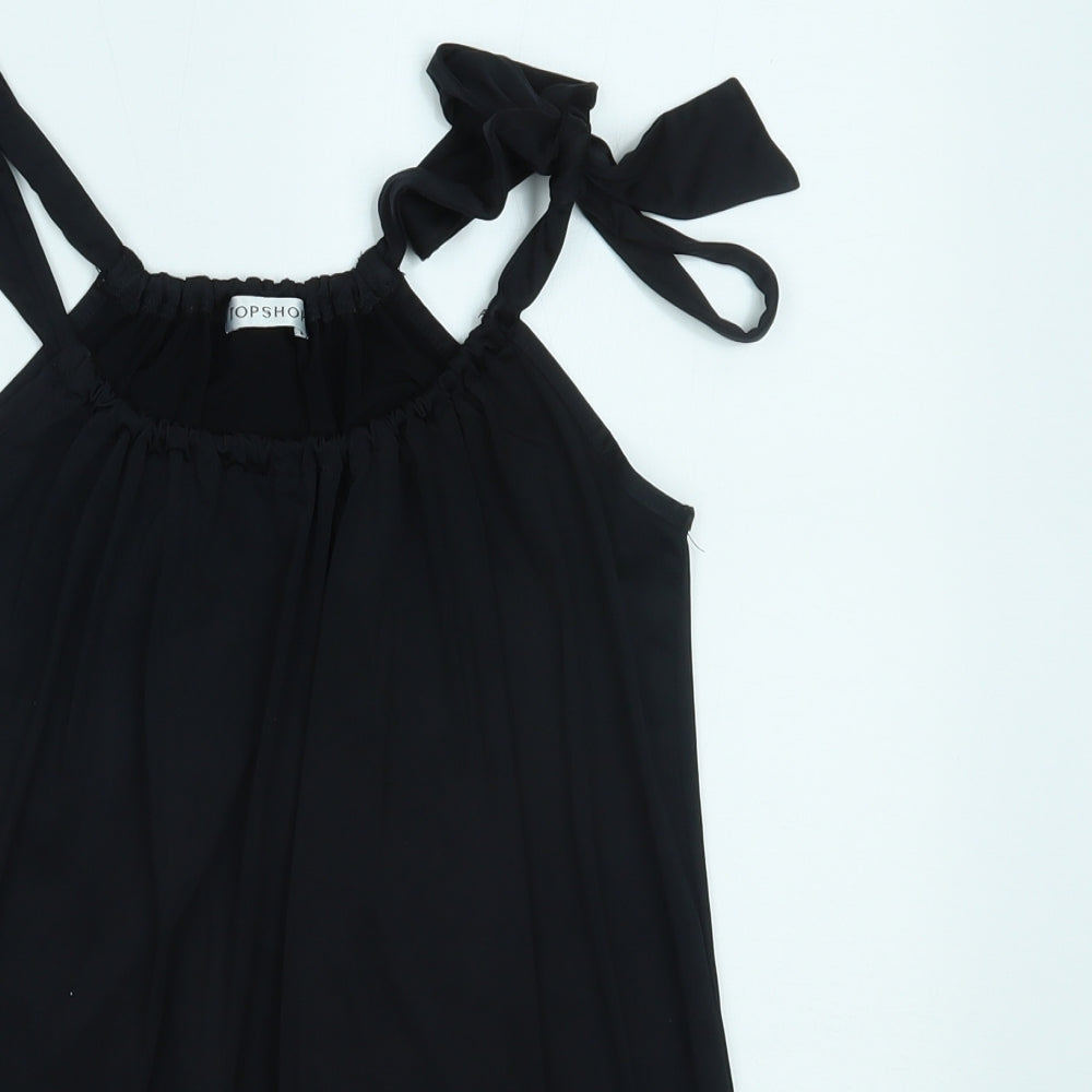 Topshop Womens Black   Basic Tank Size 10