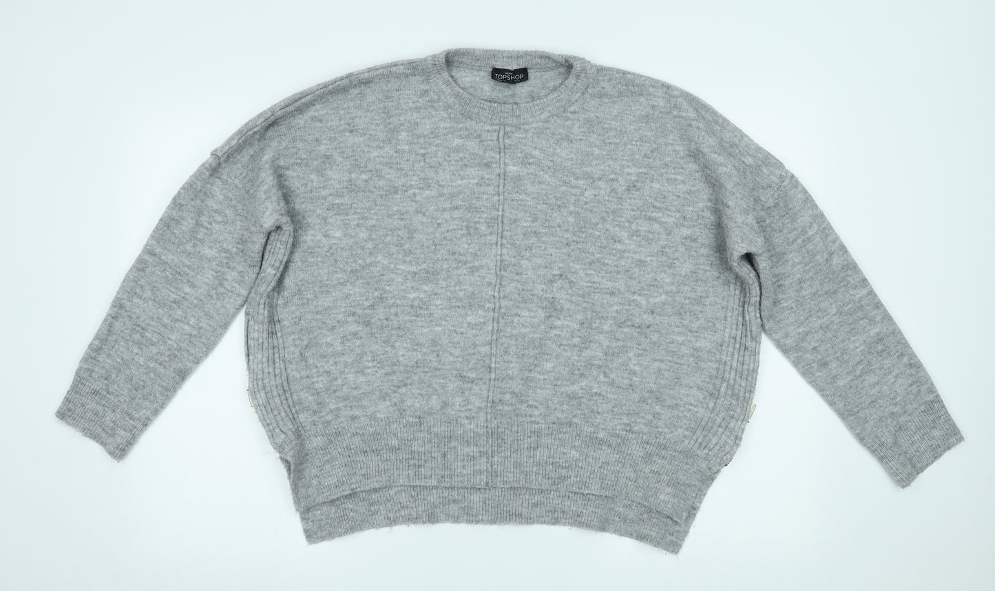 Topshop Womens Grey   Pullover Jumper Size 10