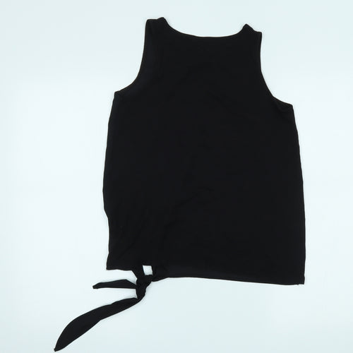 Peacocks Womens Black   Basic Tank Size 10