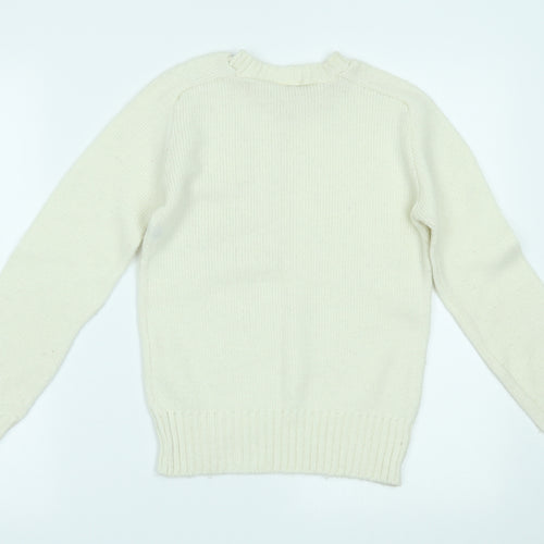 Prova Womens Ivory   Pullover Jumper Size 14