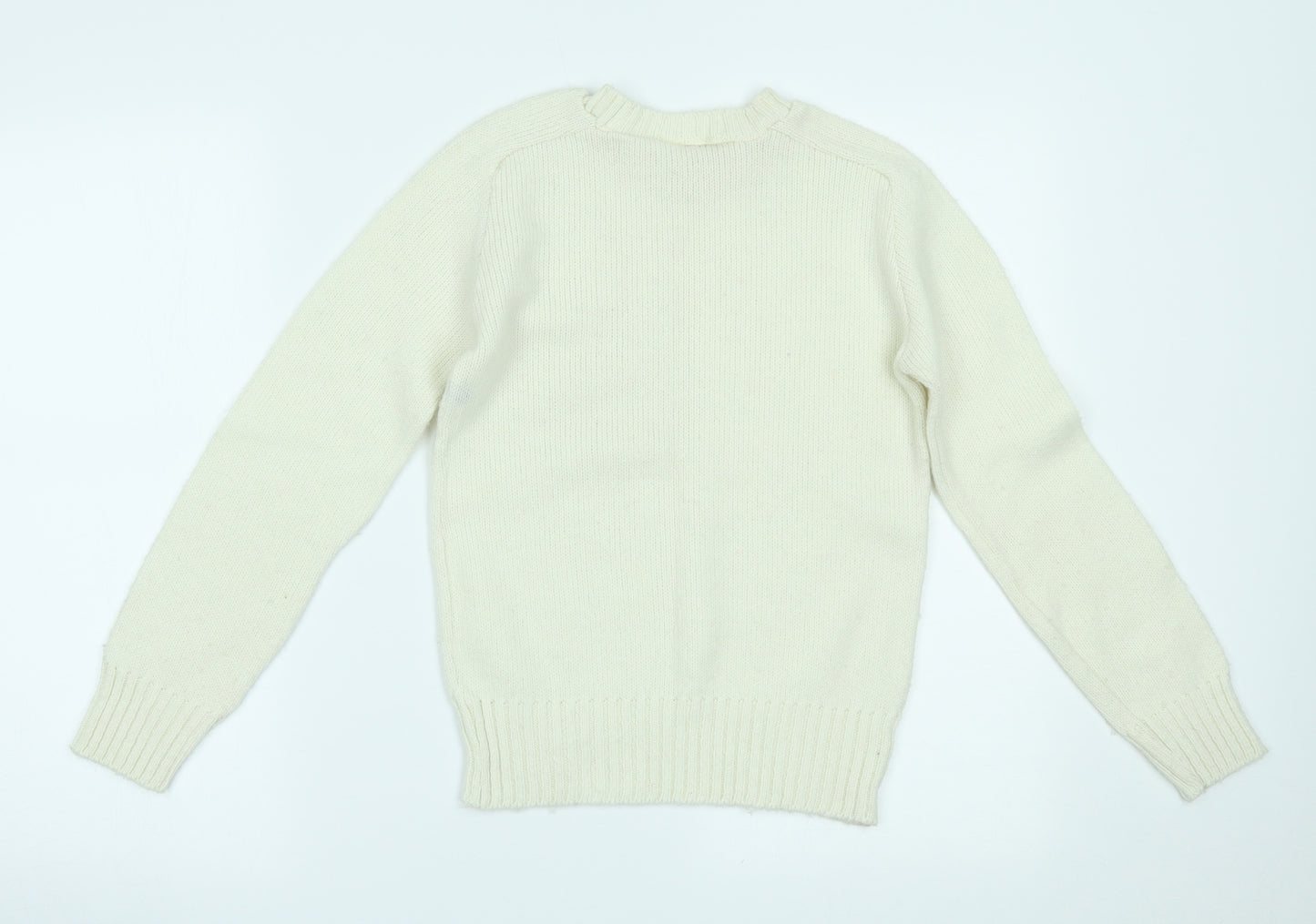 Prova Womens Ivory   Pullover Jumper Size 14