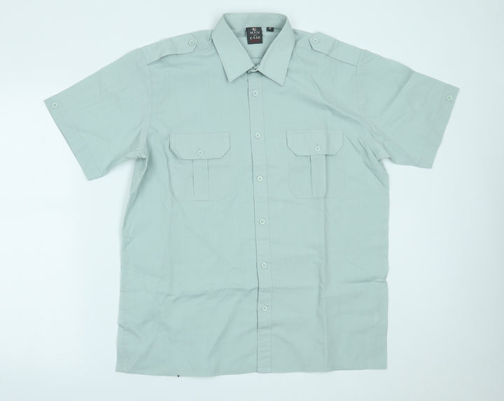 Man at ease Mens Green    Button-Up Size M