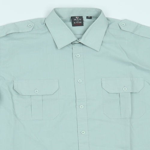 Man at ease Mens Green    Button-Up Size M