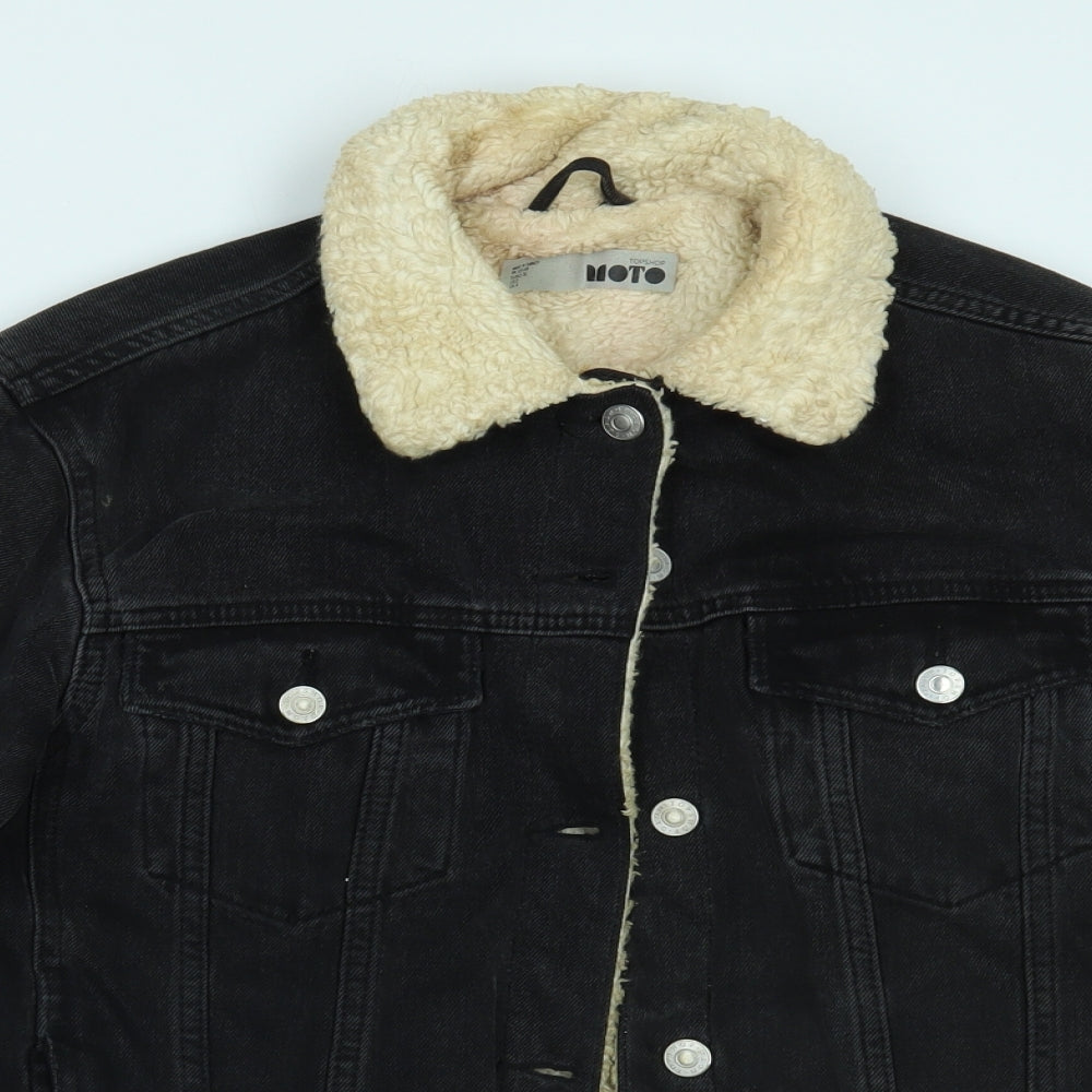 Topshop Womens Black   Jacket  Size 4