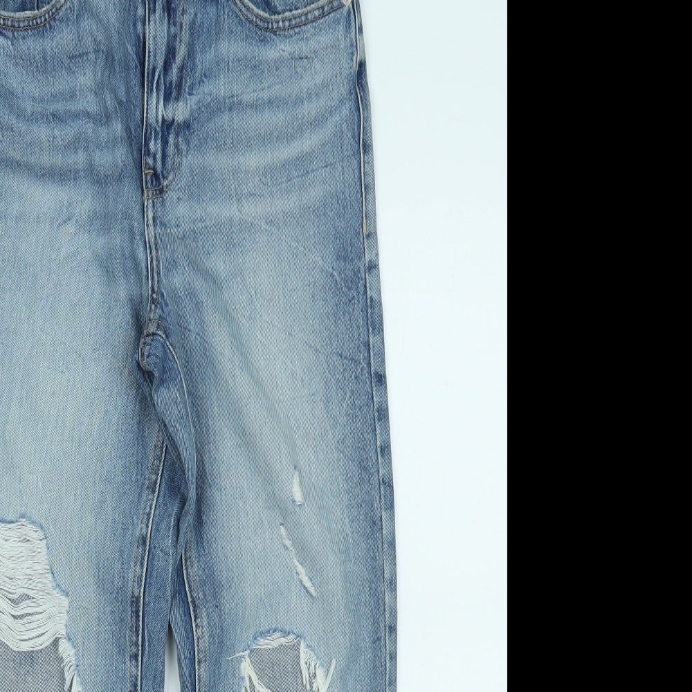 River Island Womens Blue  Denim Mom Jeans Size 10 L25 in