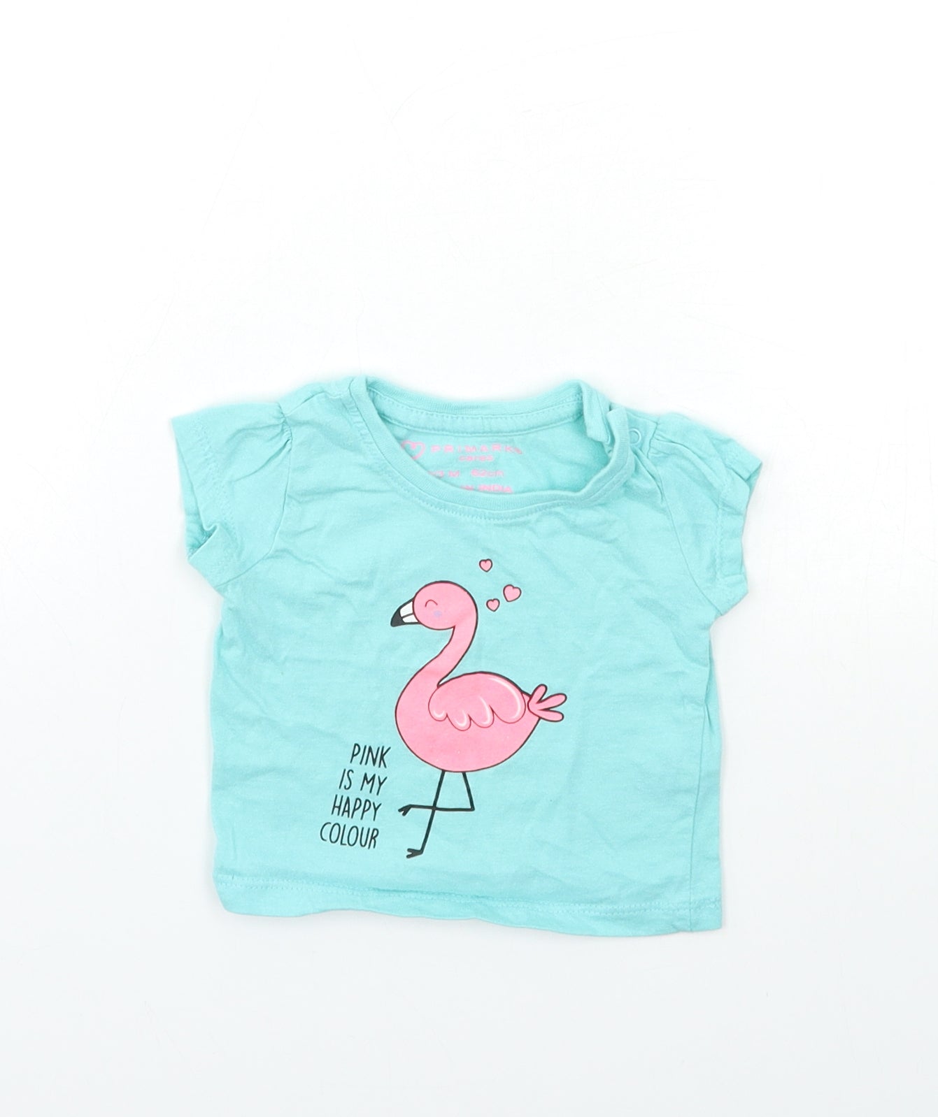 Primark Baby Blue   Pullover T-Shirt Size 0-3 Months