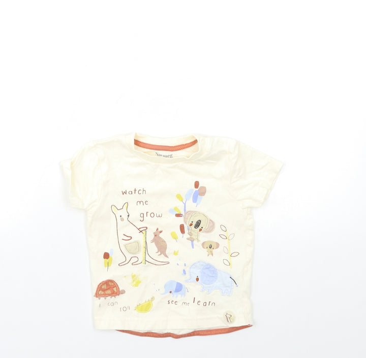 Nutmeg Baby Beige Basic T-Shirt Size 12-18 Months