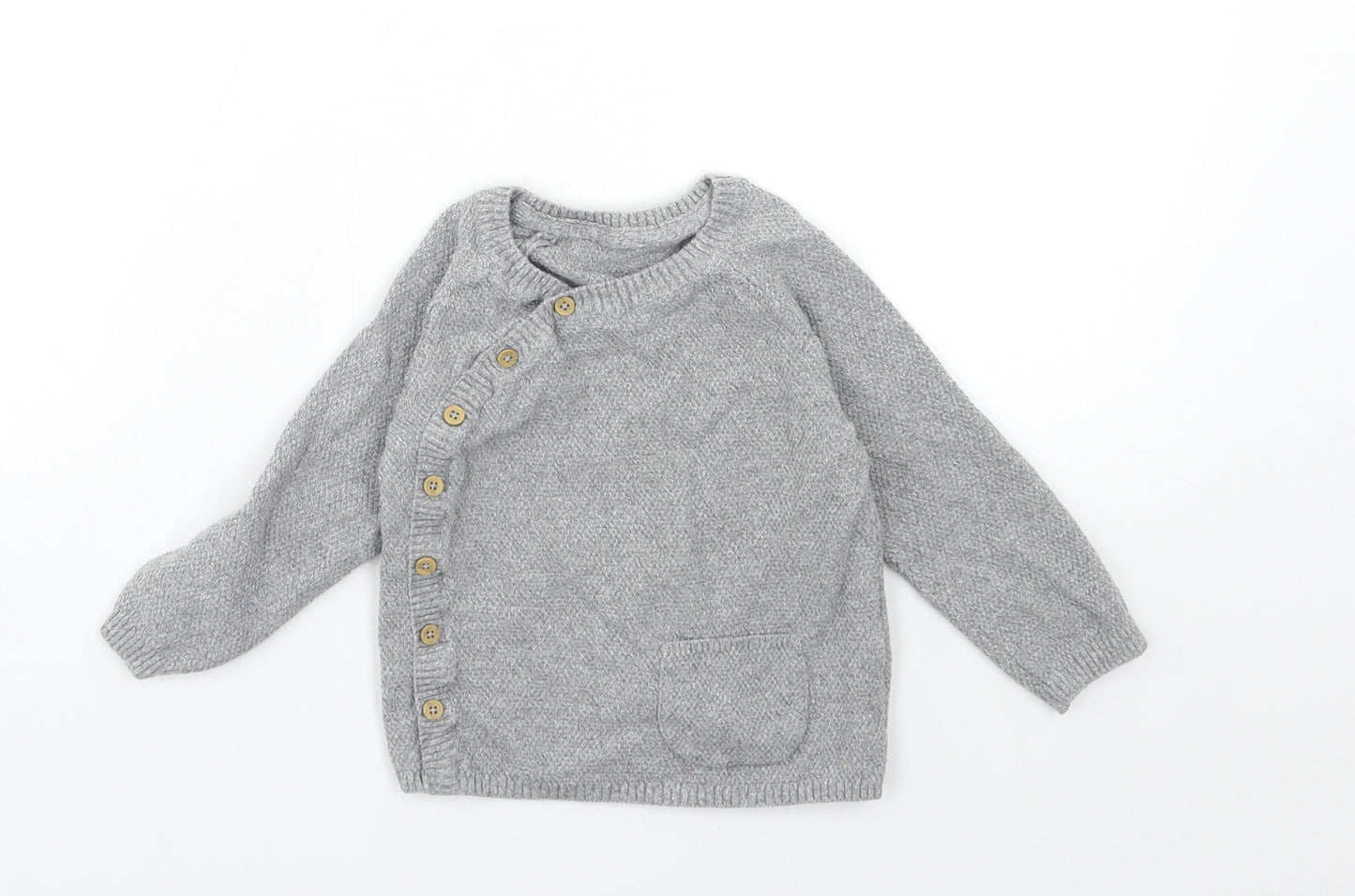 George Baby Grey  Knit Pullover Jumper Size 12-18 Months