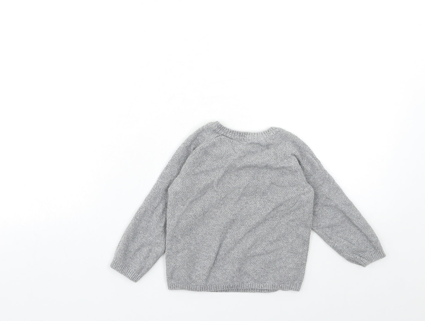 George Baby Grey  Knit Pullover Jumper Size 12-18 Months