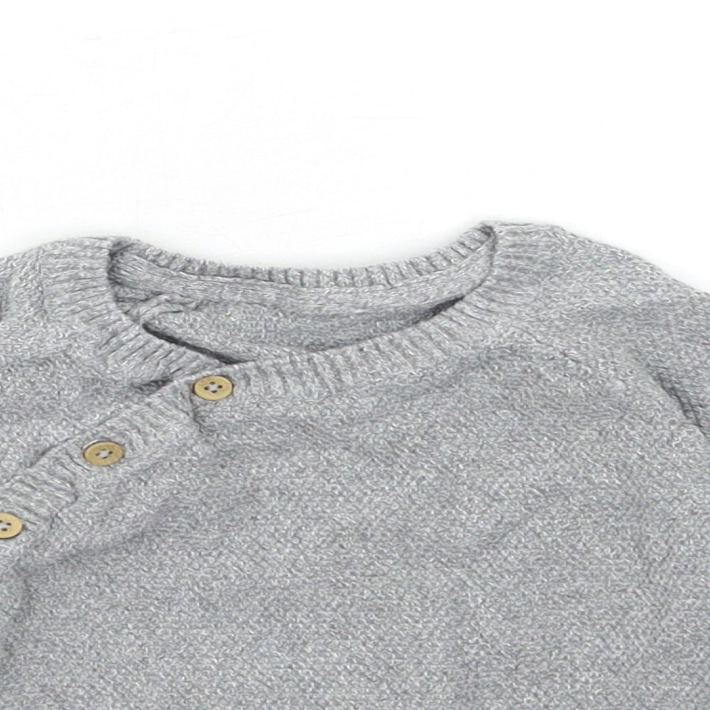 George Baby Grey  Knit Pullover Jumper Size 12-18 Months