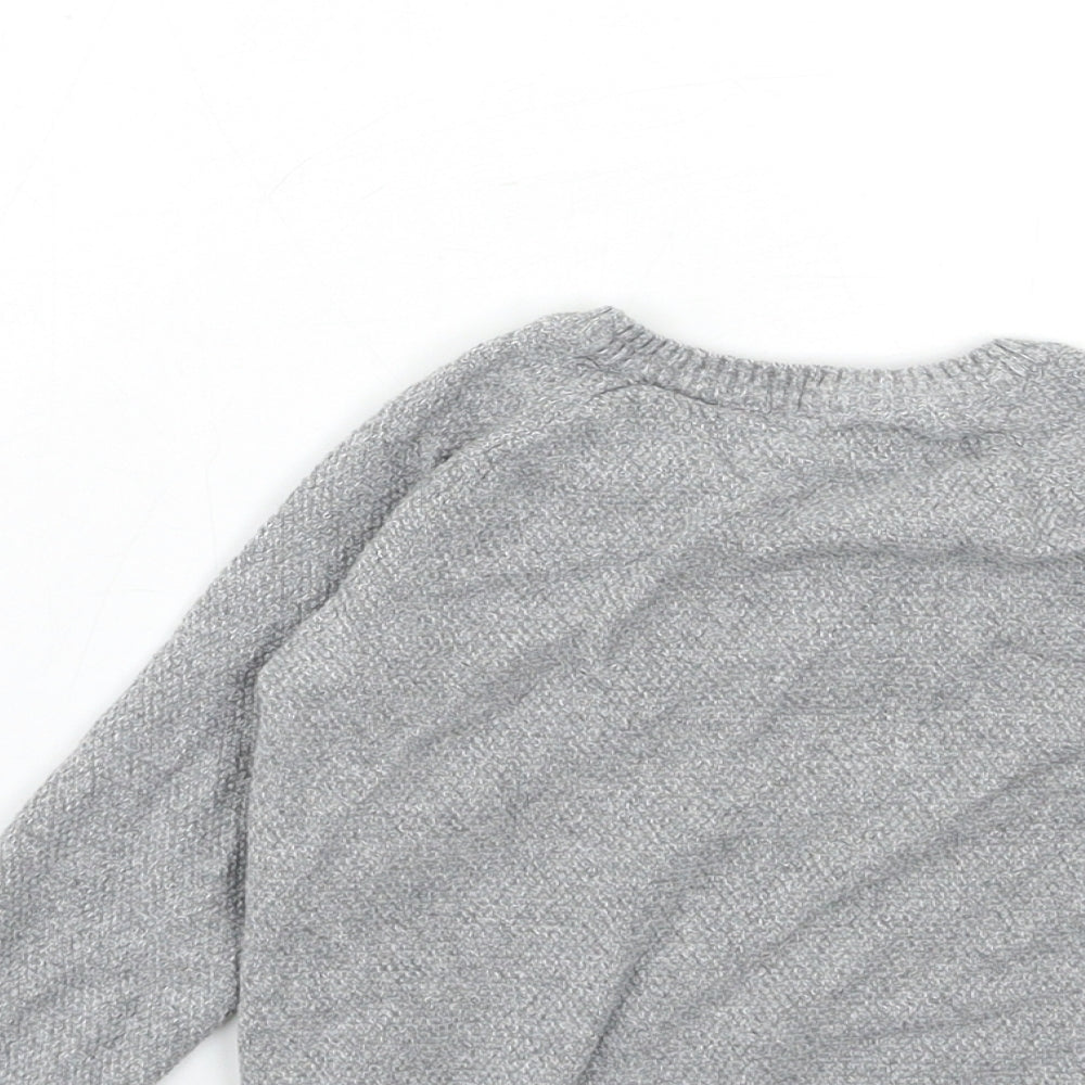 George Baby Grey  Knit Pullover Jumper Size 12-18 Months