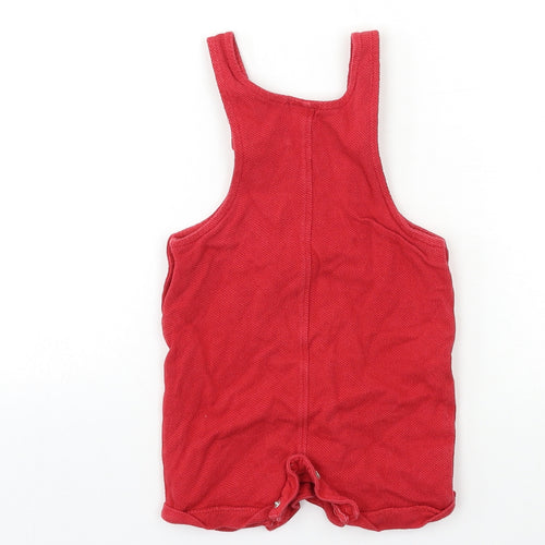 NEXT Baby Red   Dungaree One-Piece Size 6-9 Months