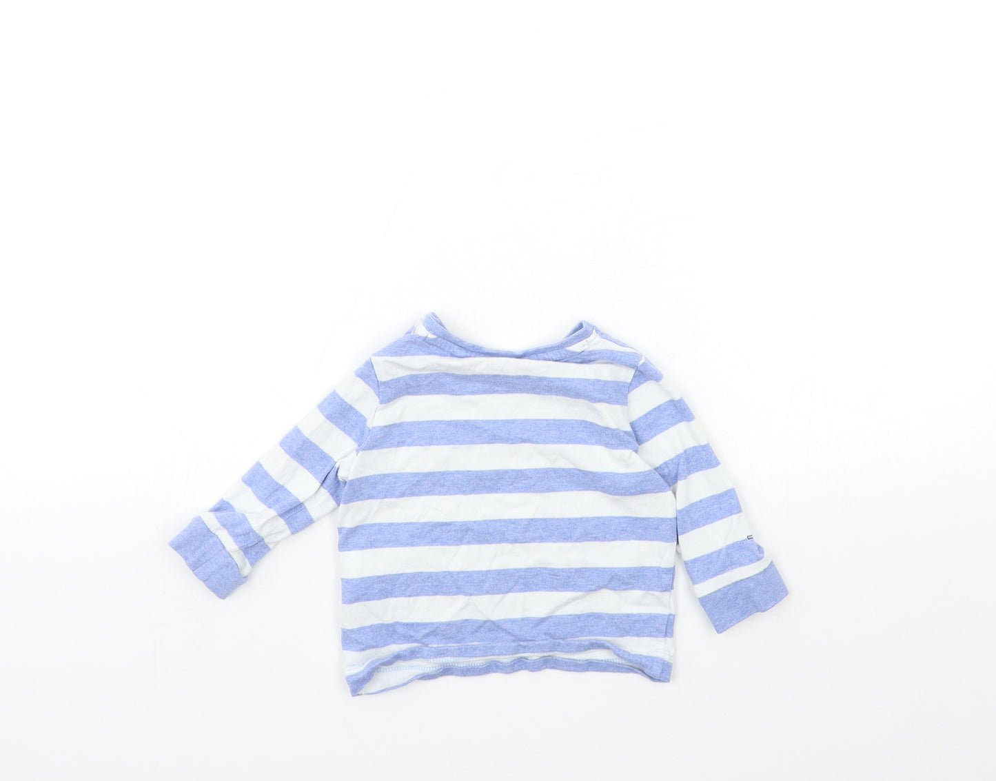 Blue Zoo Baby Blue Striped  Basic T-Shirt Size 3-6 Months
