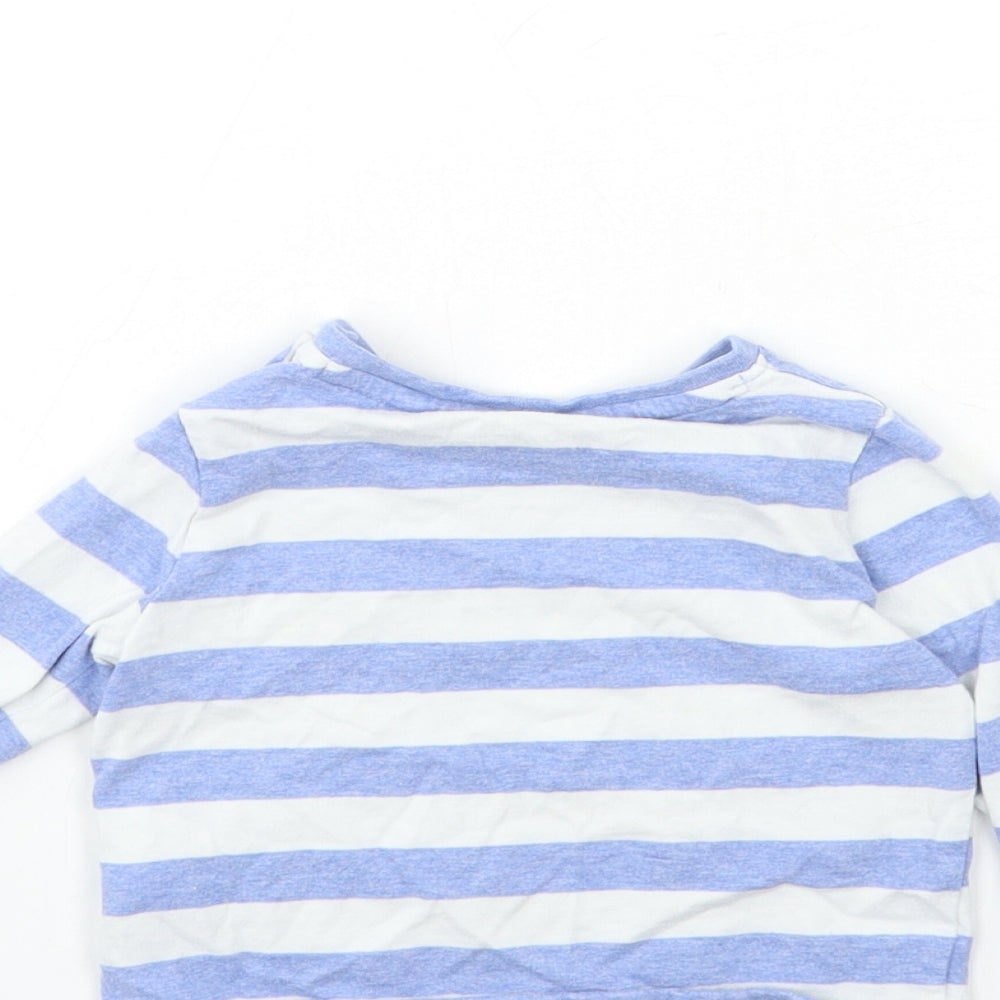 Blue Zoo Baby Blue Striped  Basic T-Shirt Size 3-6 Months