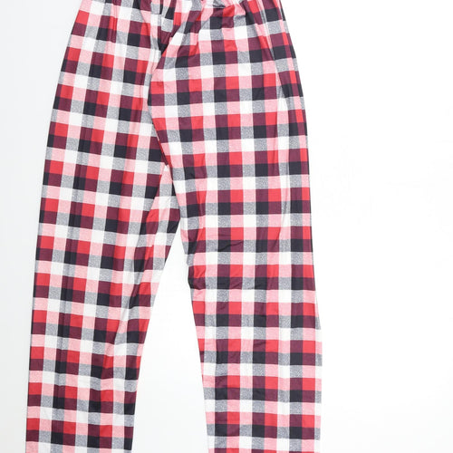 Preworn Womens Red Check  Trousers  Size M L30 in
