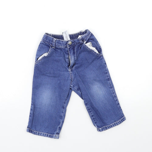 Gap Baby Blue  Denim Cargo Jeans Size 18-24 Months