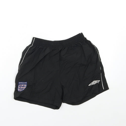 Umbro Boys Black   Sweat Shorts Size 6-7 Years