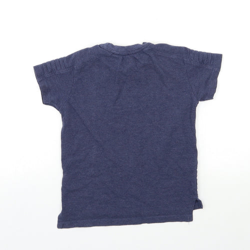 Primark Boys Blue   Basic T-Shirt Size 5-6 Years  - cool kids
