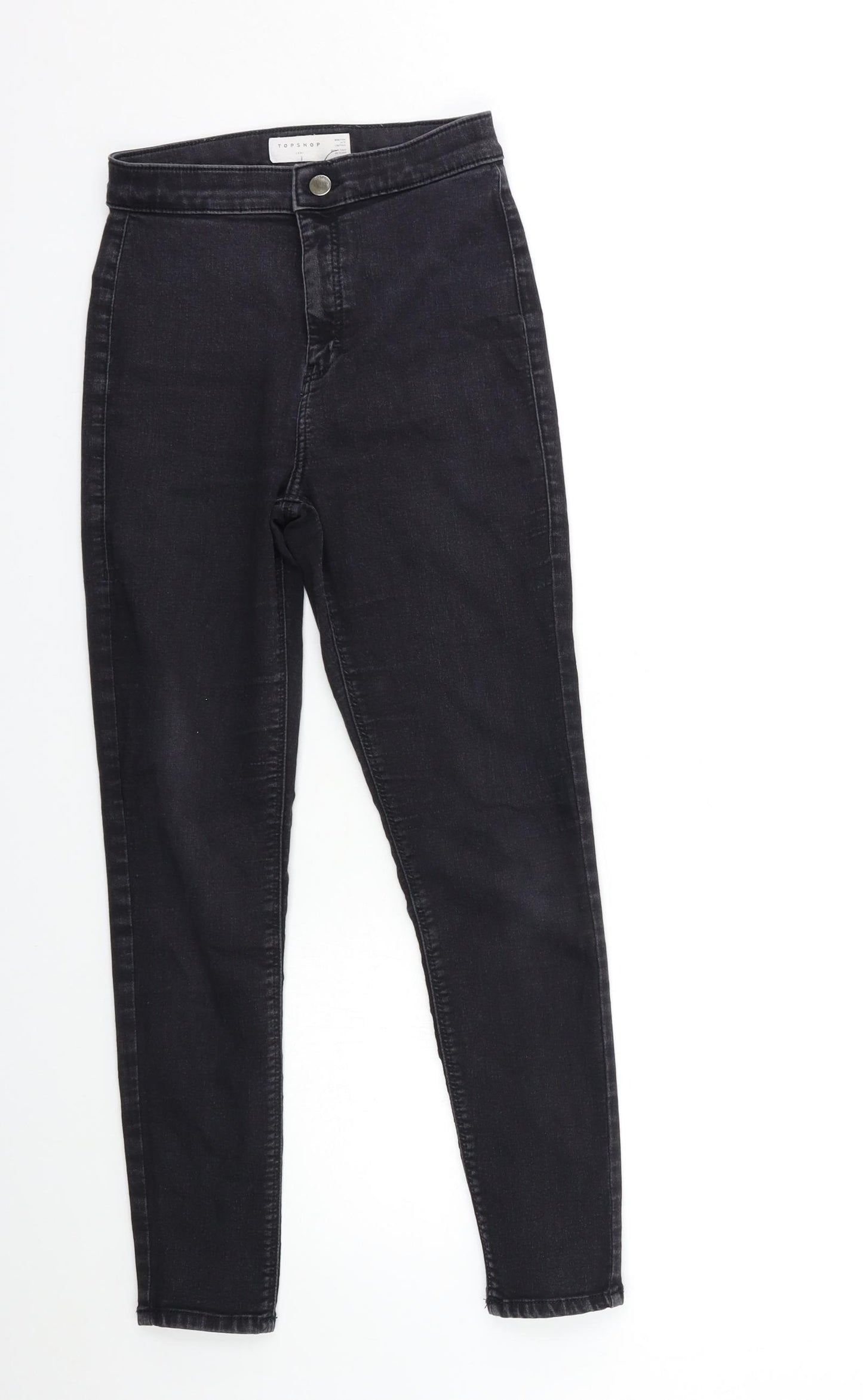 Topshop Womens Black  Denim Skinny Jeans Size 28 in L30 in