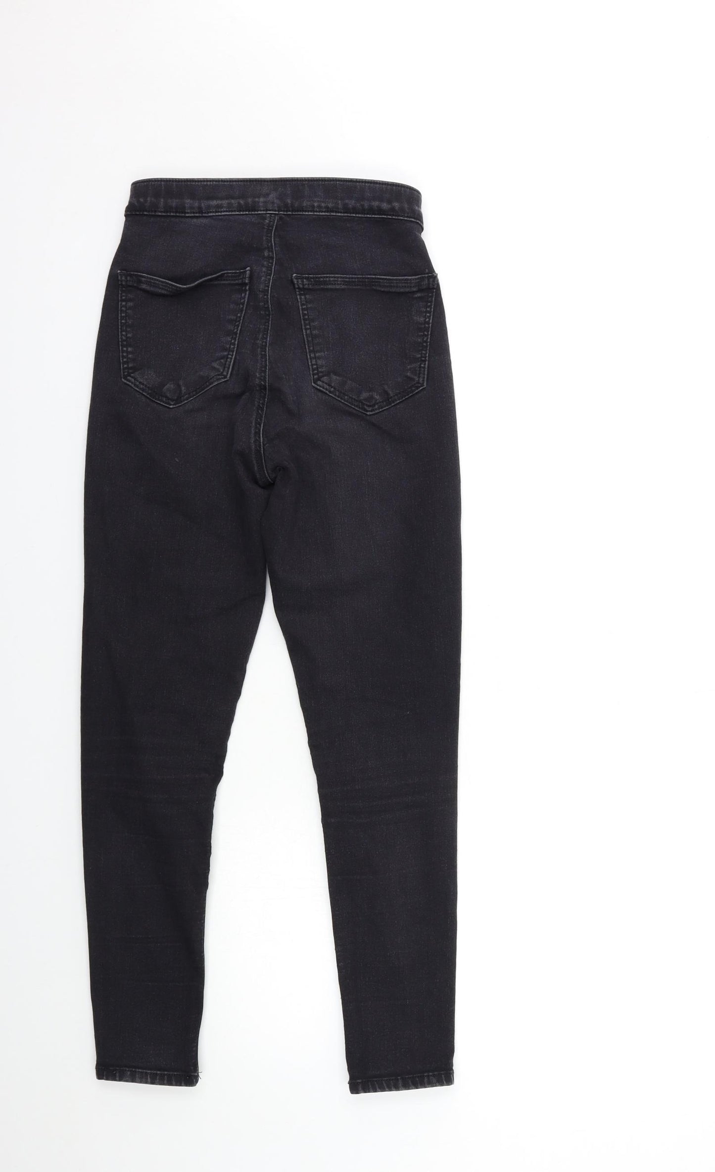 Topshop Womens Black  Denim Skinny Jeans Size 28 in L30 in