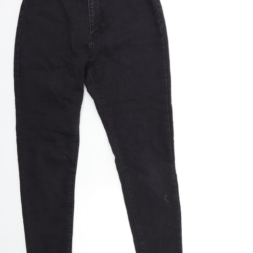Boohoo Womens Black  Denim Skinny Jeans Size 10 L28.5 in