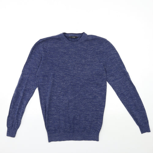 George Mens Blue  Knit Pullover Jumper Size S