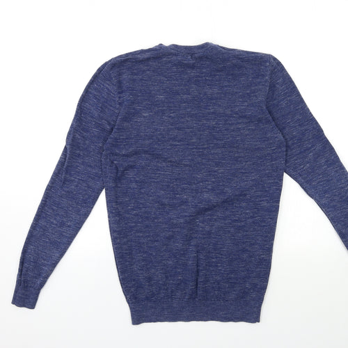 George Mens Blue  Knit Pullover Jumper Size S