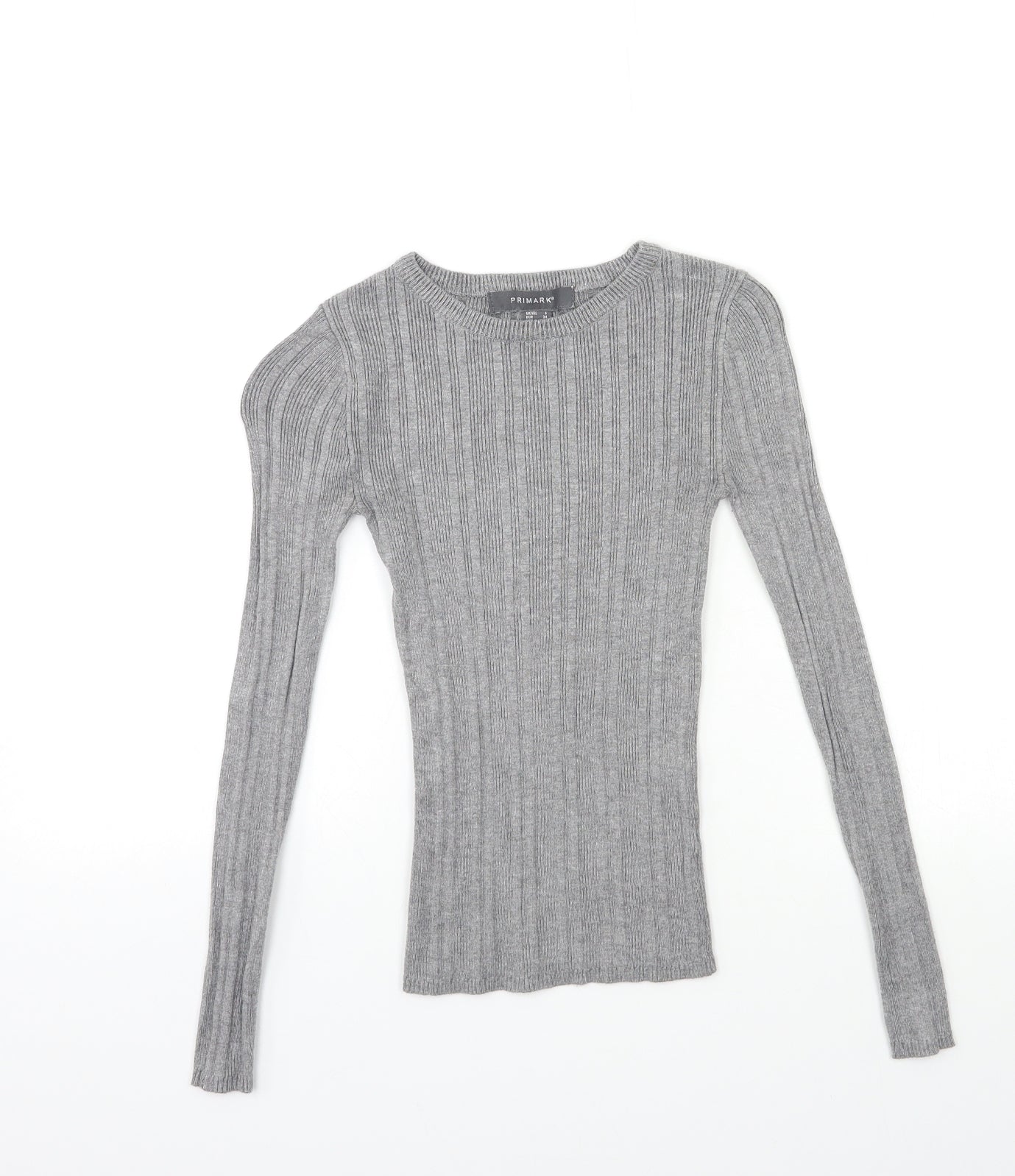 Primark Womens Grey  Knit Pullover Jumper Size 6