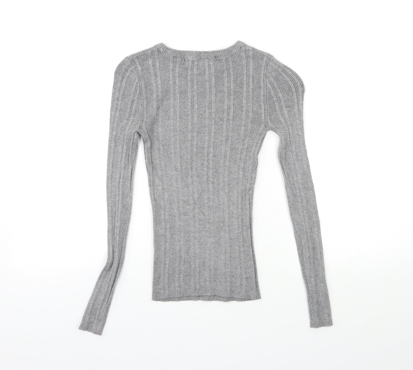 Primark Womens Grey  Knit Pullover Jumper Size 6