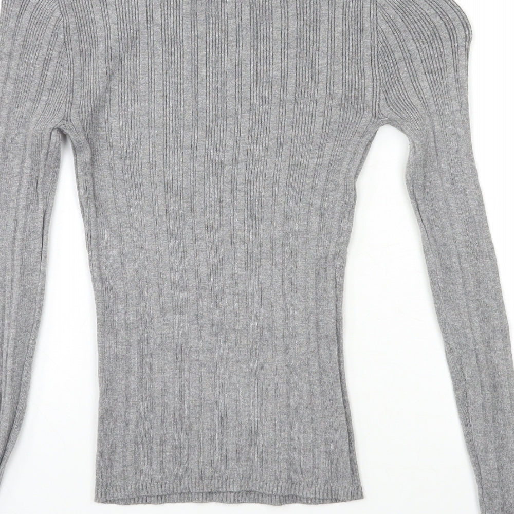 Primark Womens Grey  Knit Pullover Jumper Size 6