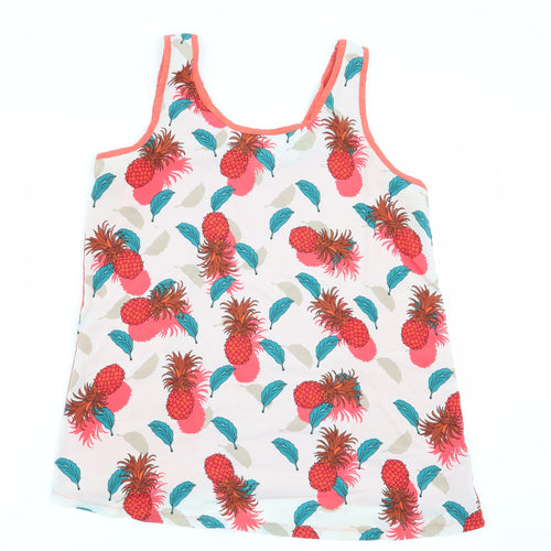 NEXT Womens Multicoloured Geometric  Basic Tank Size 10
