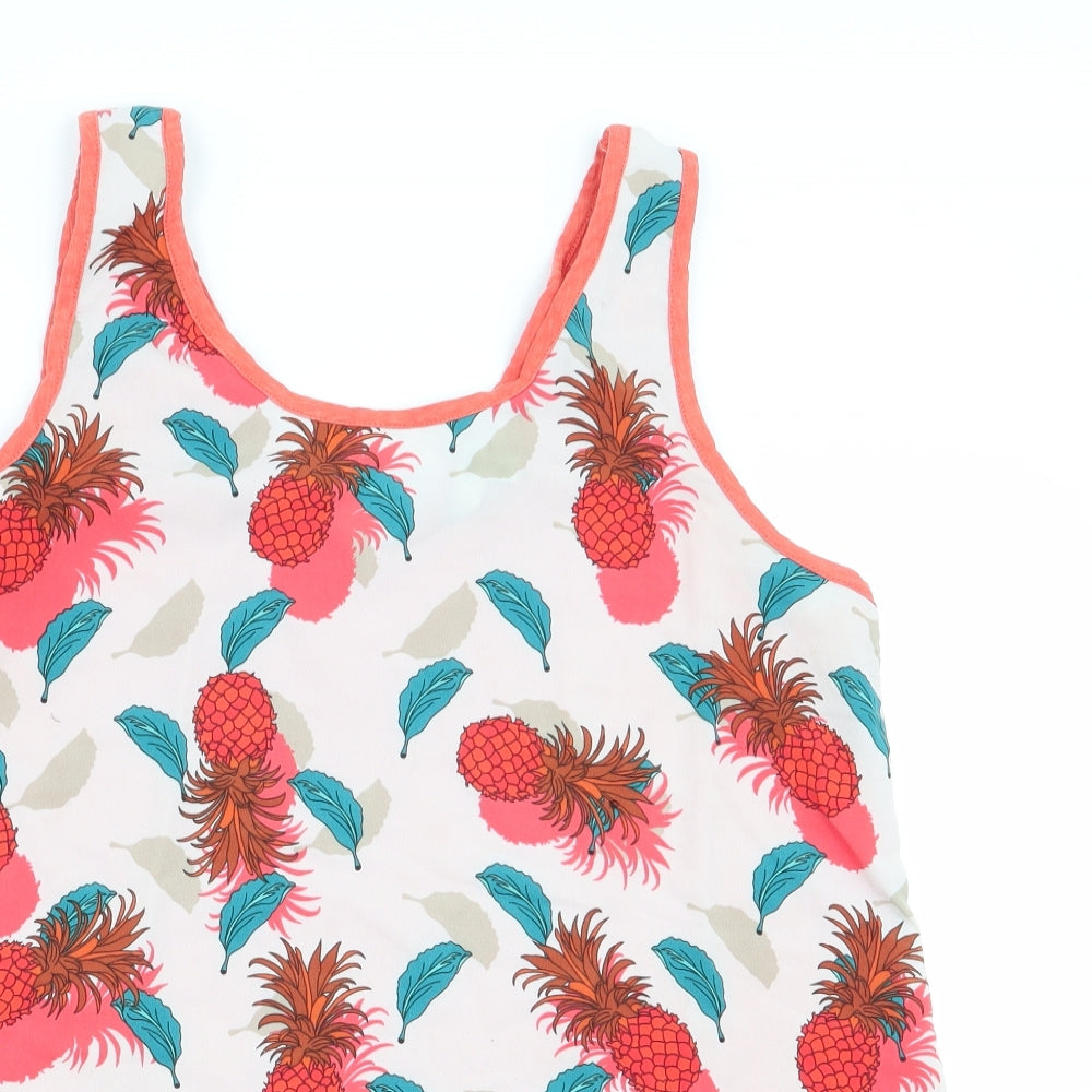 NEXT Womens Multicoloured Geometric  Basic Tank Size 10