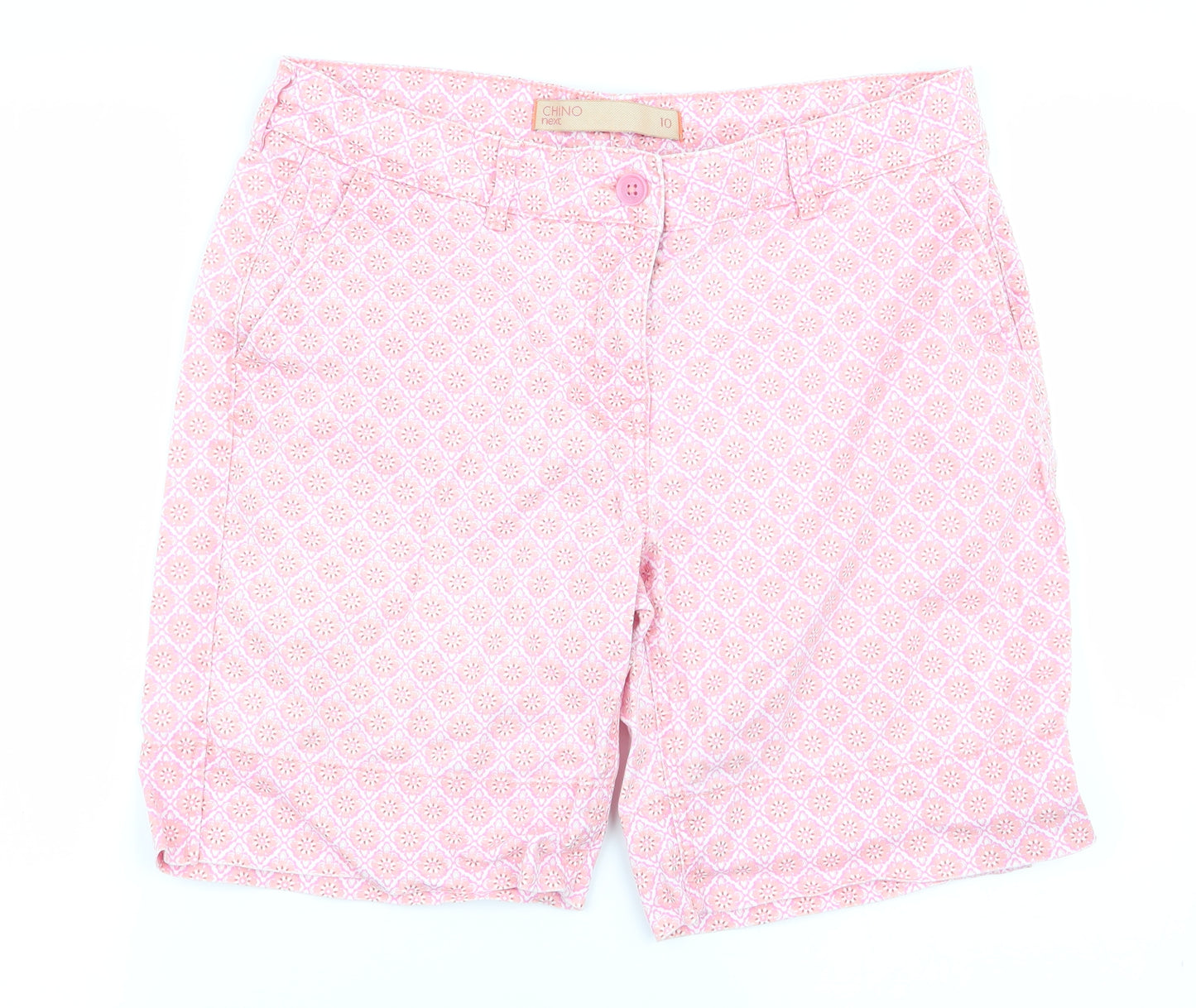 NEXT Womens Multicoloured Geometric  Cargo Shorts Size 10