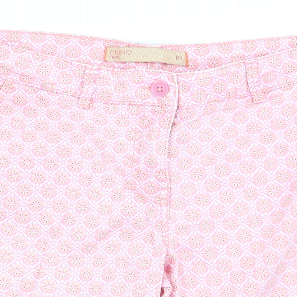 NEXT Womens Multicoloured Geometric  Cargo Shorts Size 10