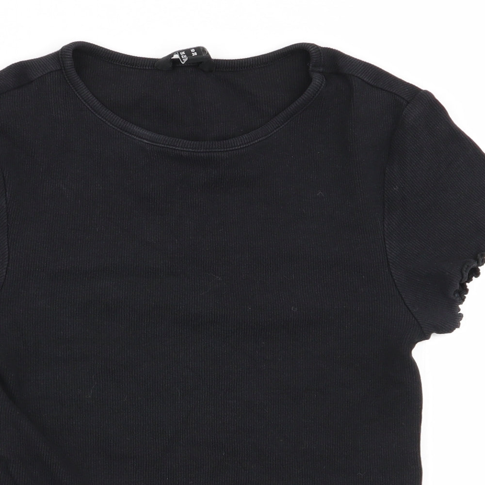 New Look Womens Black   Basic T-Shirt Size 10