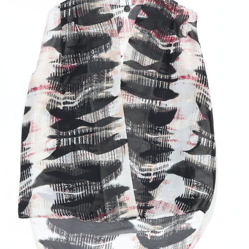 VERO MODA Womens Multicoloured Geometric  Basic Blouse Size M