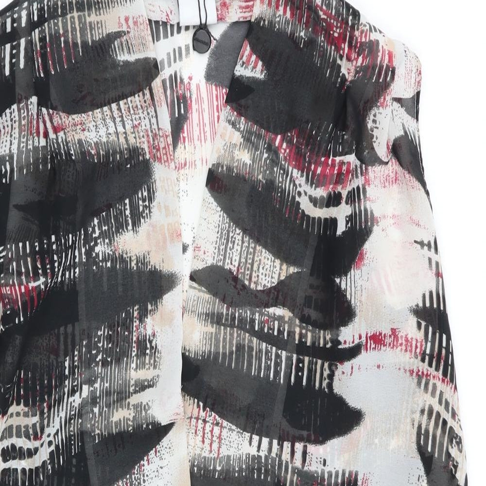 VERO MODA Womens Multicoloured Geometric  Basic Blouse Size M