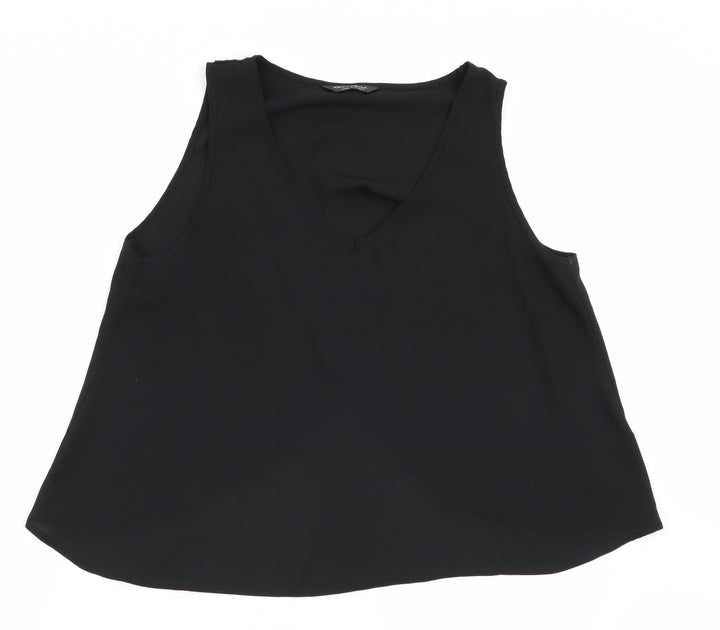 Miss Selfridge Womens Black   Basic Blouse Size 12