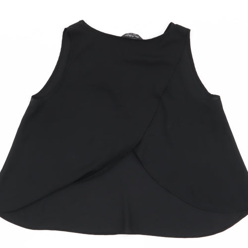 Miss Selfridge Womens Black   Basic Blouse Size 12