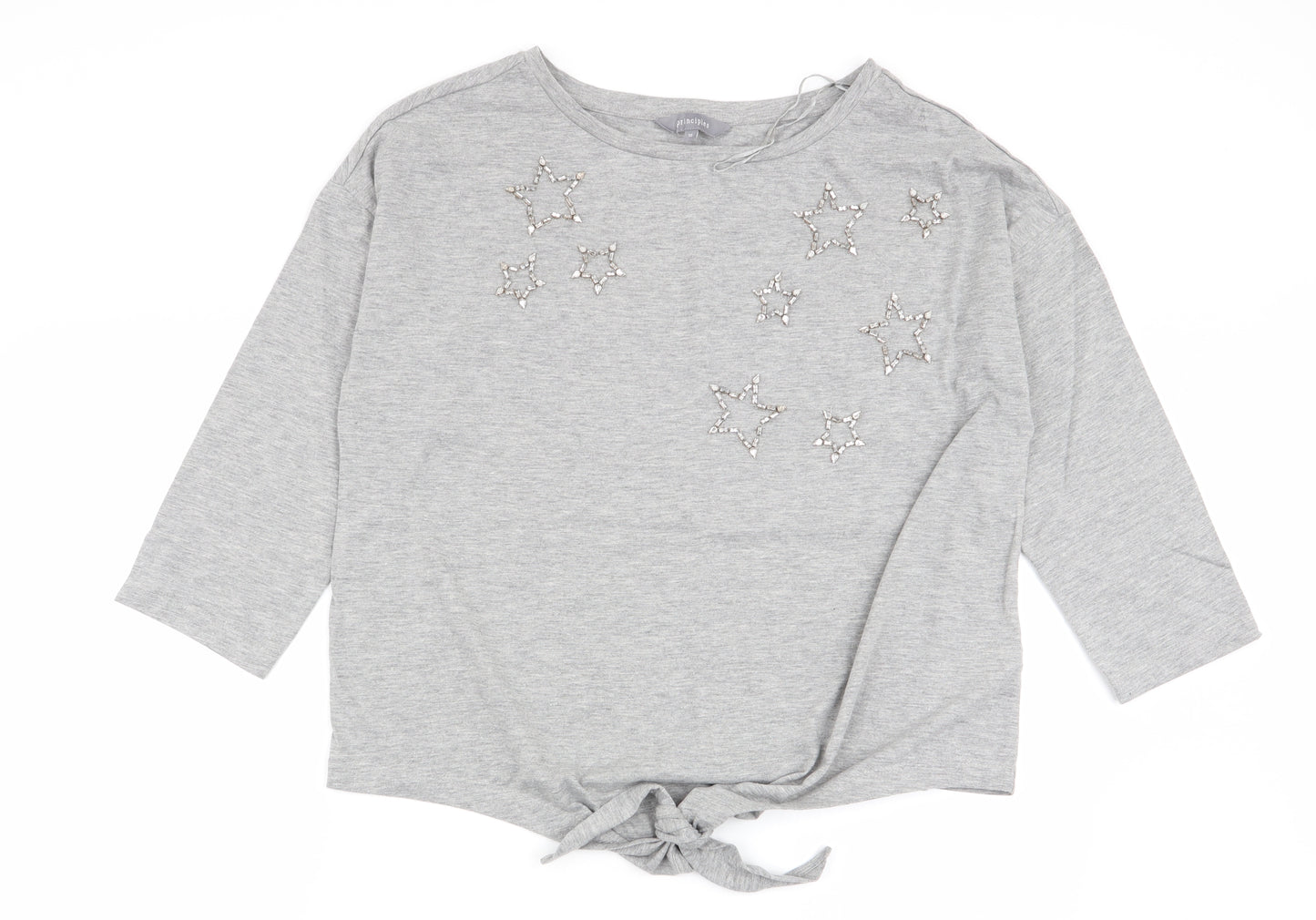 Principles Womens Grey   Basic T-Shirt Size 16