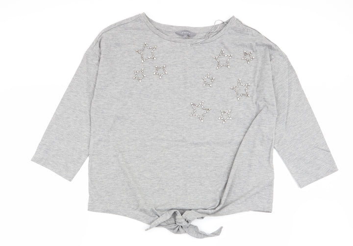 Principles Womens Grey Basic T-Shirt Size 16