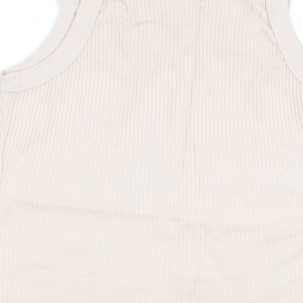 River Island Womens Beige   Basic Tank Size 16