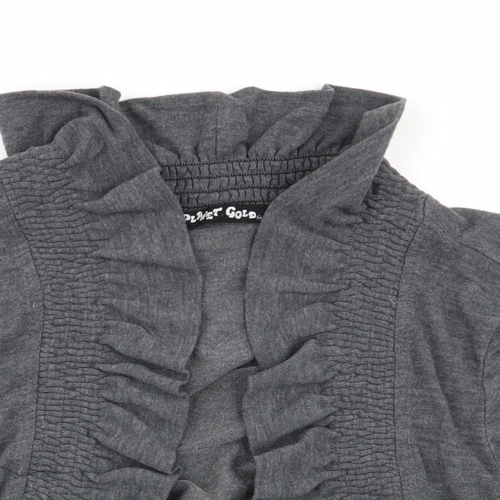 plavet gold Womens Grey   Cardigan Jumper Size XL